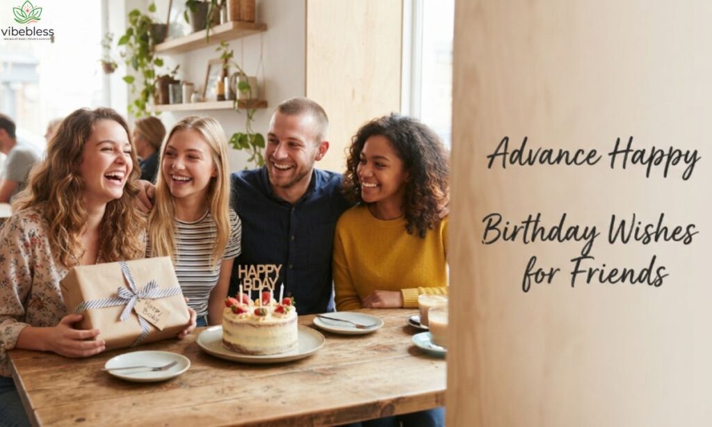 “Advance happy birthday wishes for friend”