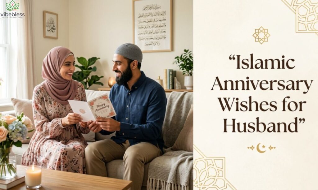 Islamic anniversary wishes for husband filled with love and faith