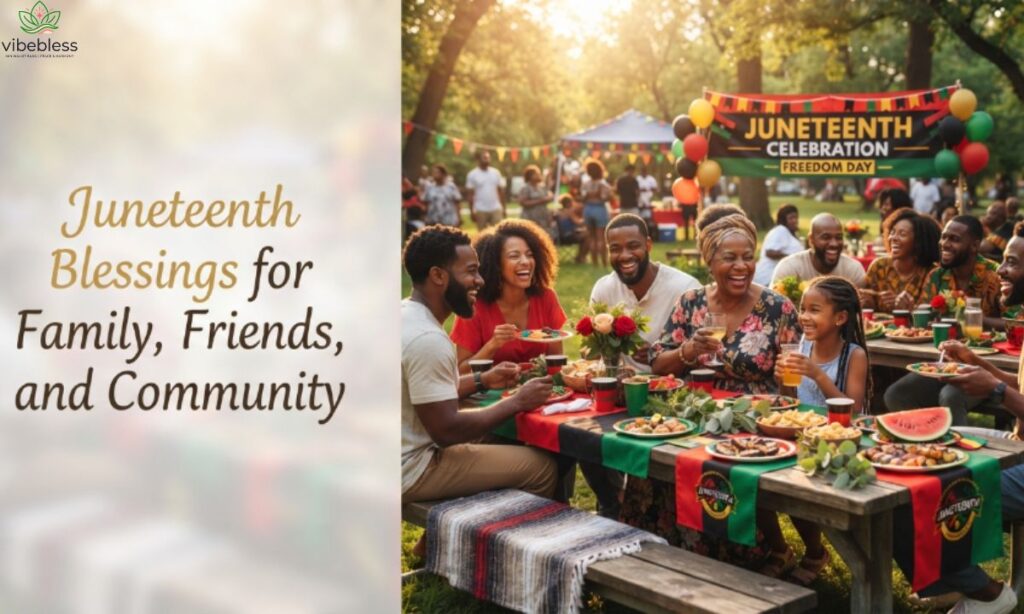 Juneteenth Blessings for Family Friends and Community celebration
