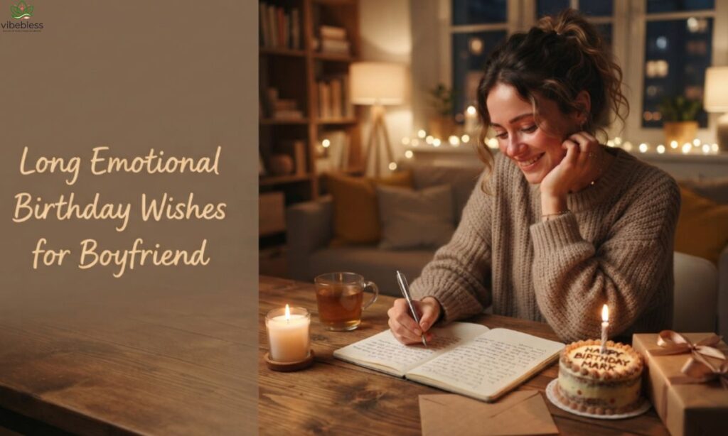  Long emotional birthday wishes for boyfriend written in a heartfelt birthday letter
