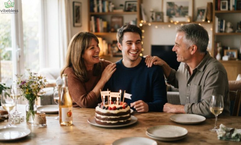 Birthday wishes for son during a heartfelt family birthday celebration