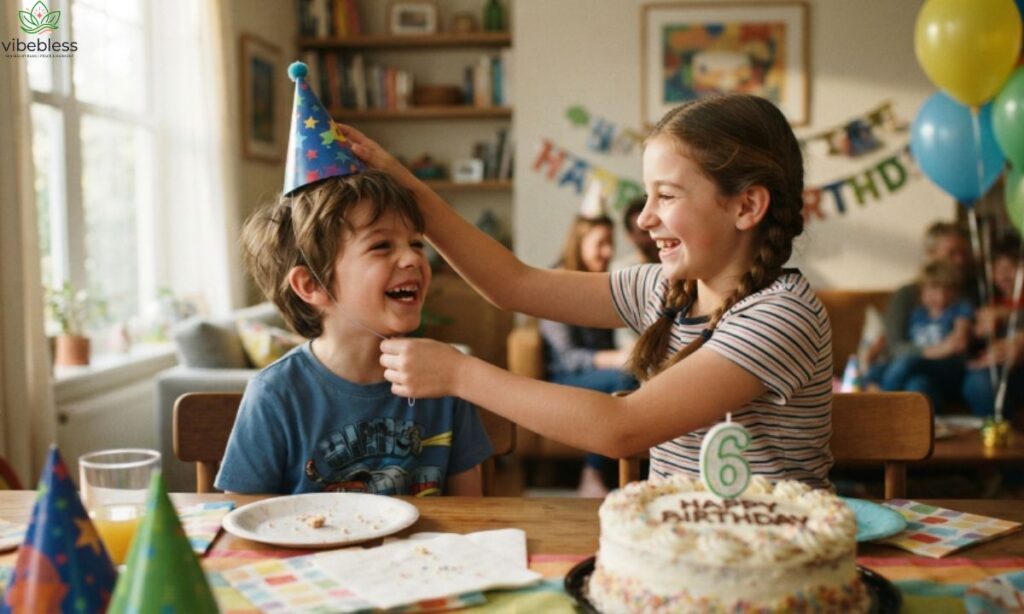 Birthday Wishes for Younger Brother – sister celebrating her younger brother naturally