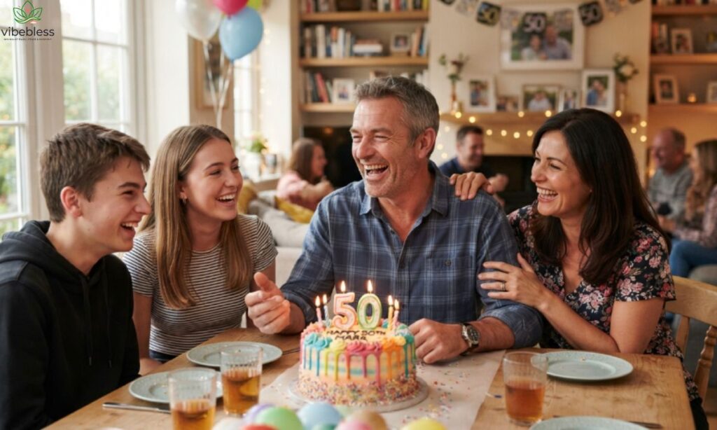 Funny 50th Birthday Wishes for Brother in Law celebration with family