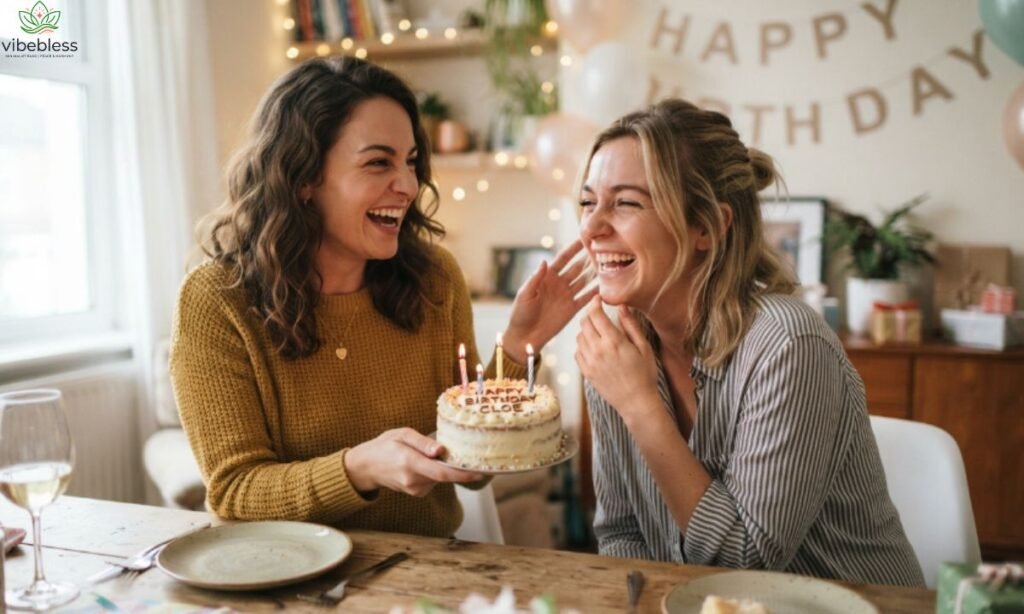 Funny Sweet Birthday Wishes for Friend during a joyful birthday celebration