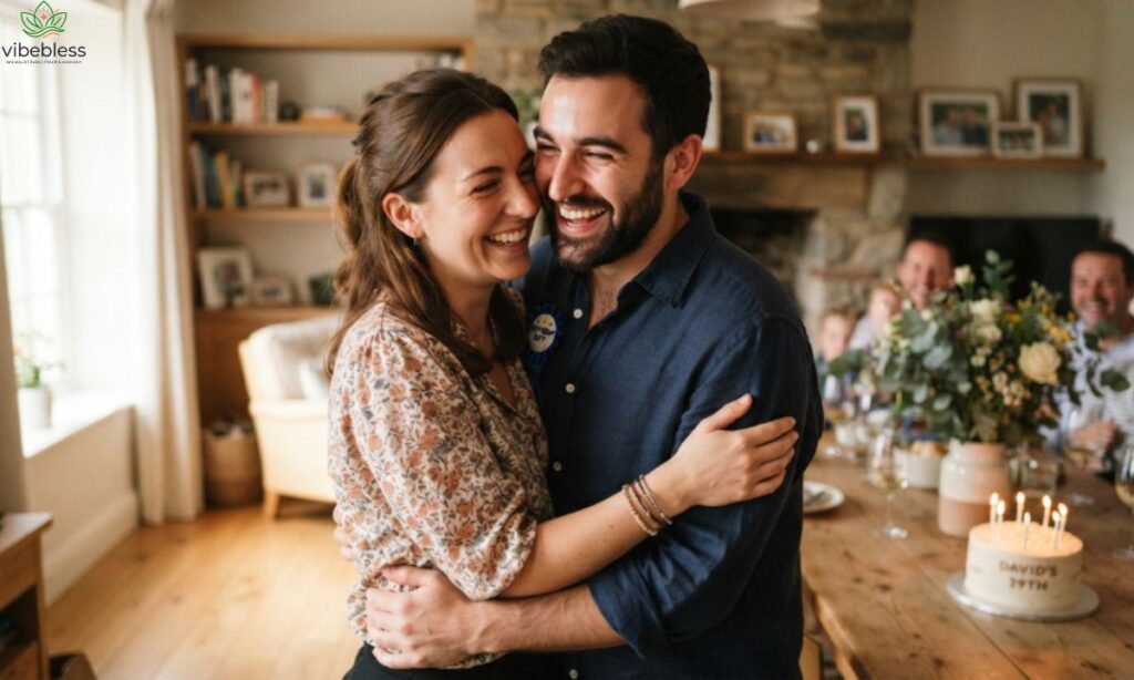 Heart-Touching Birthday Wishes for Brother – sister embracing her brother on his birthday