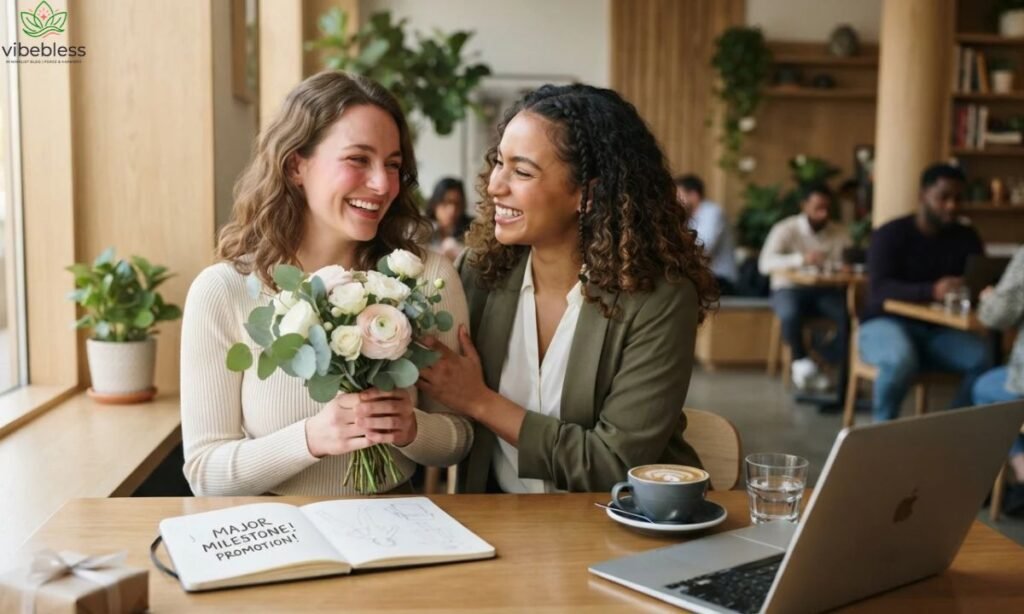 Congratulations wishes for success as friends celebrate a major achievement