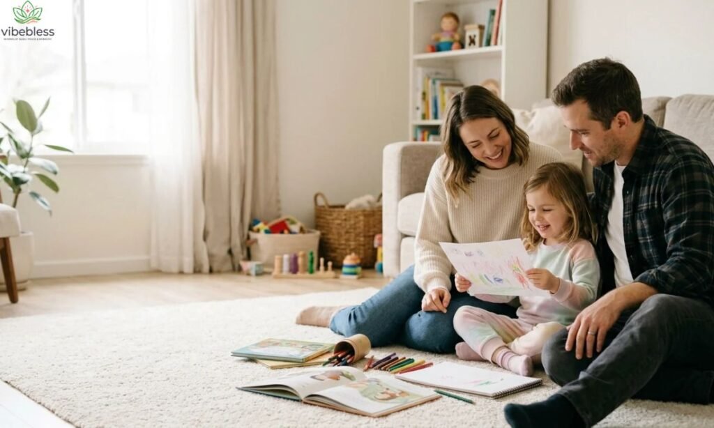 Heart-touching Children's Day wishes for daughter illustrated by a father sharing a loving moment with his little girl.