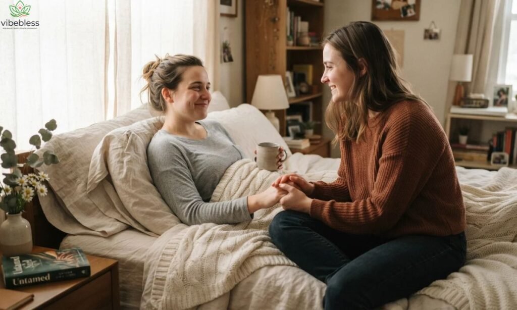Heartfelt get well soon wishes for sister shared through a loving sisterly recovery moment